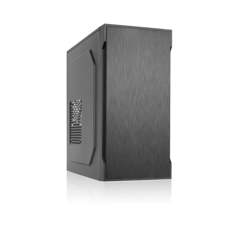 Корпус с блоком питания 450Вт./ Foxline FL-708-FZ450 mATX case, black, w/ PSU 450W 8cm, w/ 2xUSB2.0, w/ pwr cord, w/ o FAN