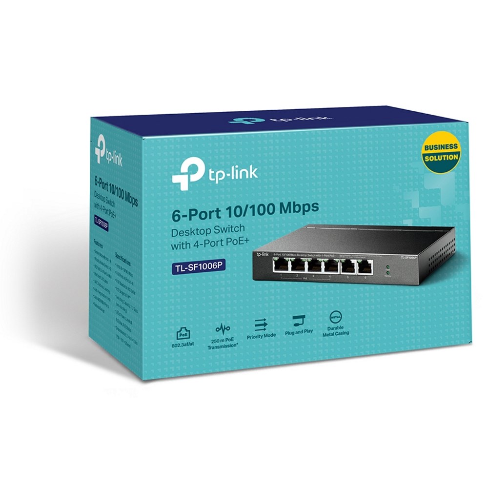 Картинка Коммутатор TP-Link TL-SF1006P (TL-SF1006P) 