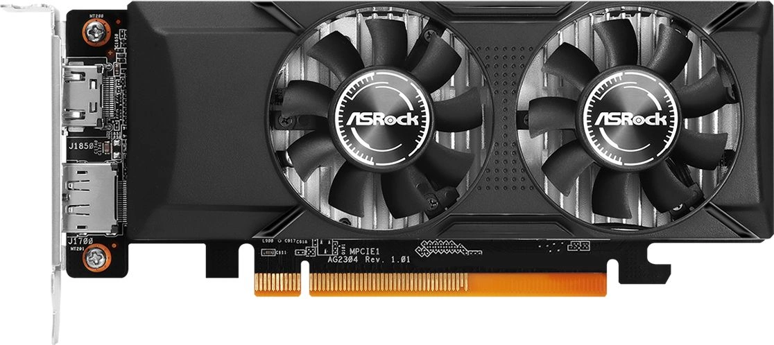 Видеокарта ASROCK AMD Radeon RX 550 4 Гб GDDR5 128 бит PCIE 3.0 8x GPU 1100 МГц 1xВыход HDMI 1xВыход DisplayPort RX550LP4G (RX550 LP 4G)