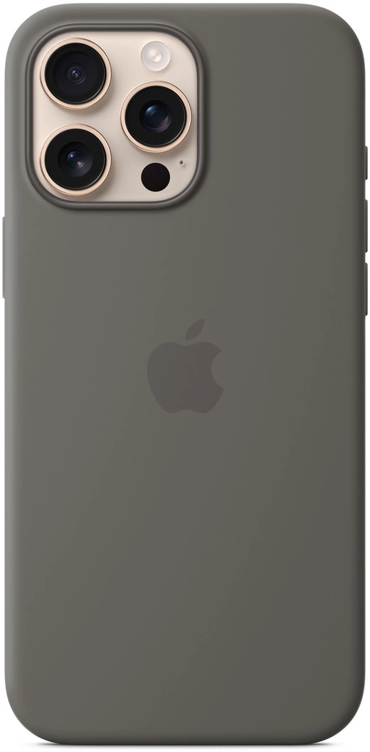 Чехол (клип-кейс) Apple для Apple iPhone 16 Pro Max Silicone Case with MagSafe серый Stone Gray (MYYV3ZM/ A) (MYYV3ZM/A)