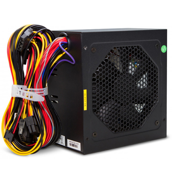 Блок питания ATX Qdion QD-550PNR 80+, 550W, 12cm FAN, 24+4pin, CPU4+4,PCI-E (6+2)X2 pin,5Xsata,3Xmolex,1Xfdd pin, input 230V, 070mm SECC, I/ O switch