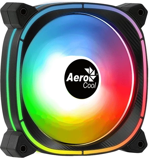 Вентилятор Aerocool Astro 12 F ARGB PWM 4P ARGB 120x120x25mm черный 4-pin (Molex) 14.2-21.8dB Ret