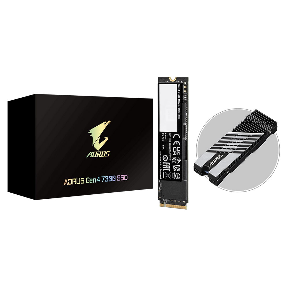 Твердотельный накопитель SSD Gigabyte AORUS 2TB M.2 2280 AG4732TB Client PCI-Express 4.0 x4, NVMe 1.4 7300/ 6850 RTL