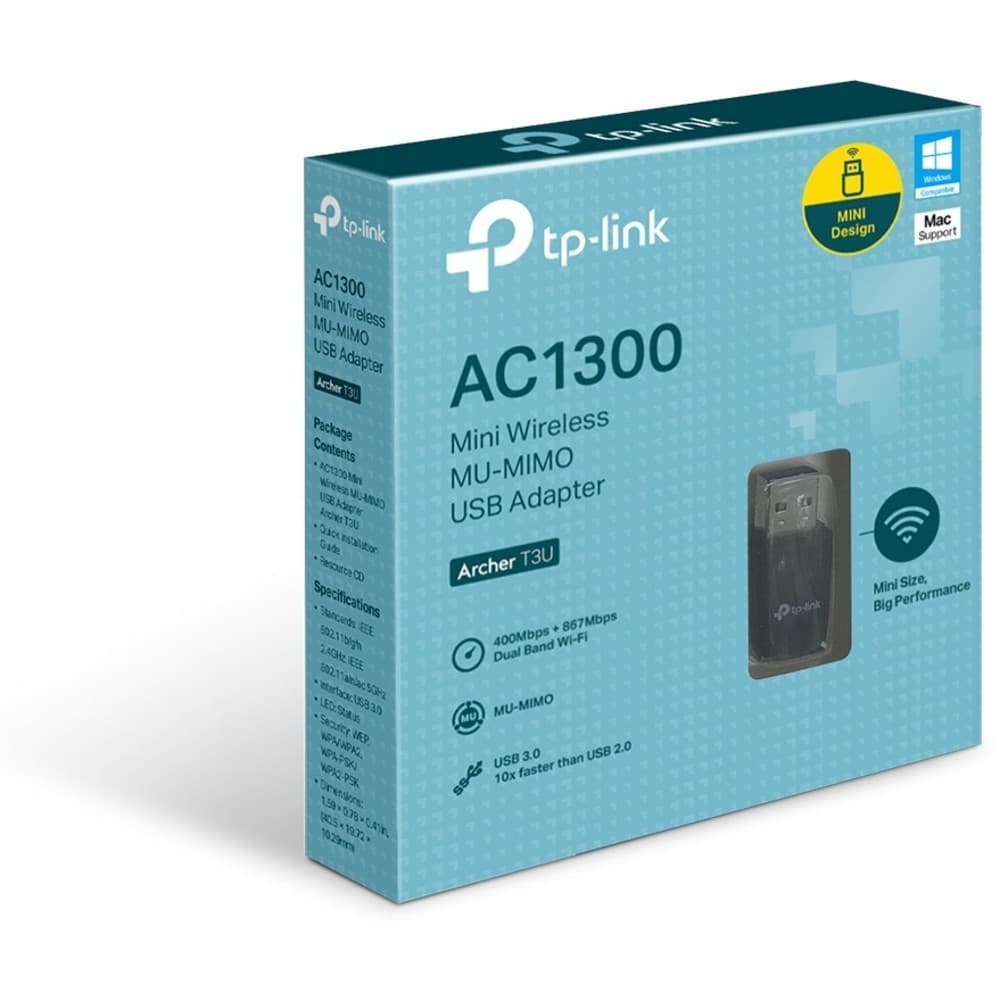 Картинка Wi-Fi адаптер TP-Link Archer T3U (ARCHER T3U) 