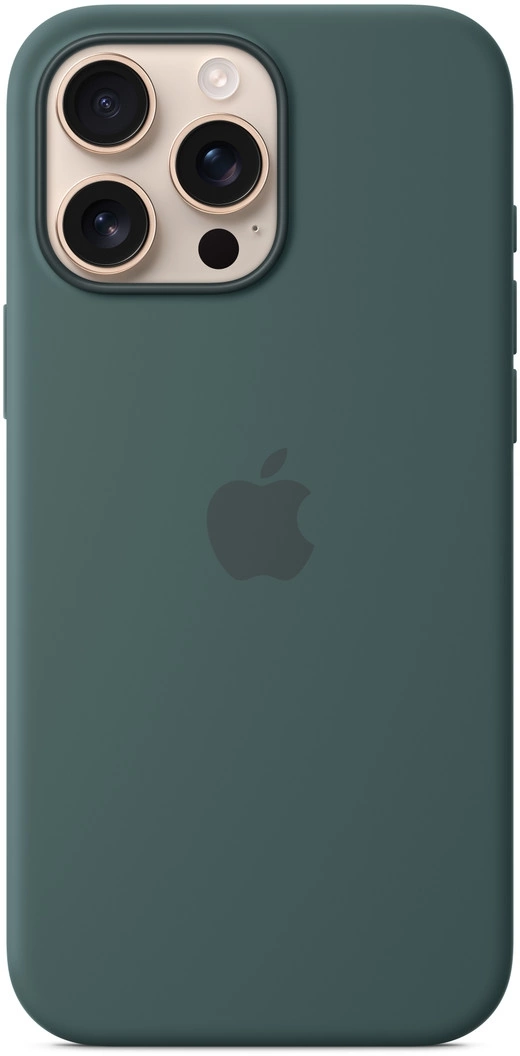 Чехол (клип-кейс) Apple для Apple iPhone 16 Pro Max Silicone Case with MagSafe зеленый Lake Green (MA7V4ZM/ A) (MA7V4ZM/A)