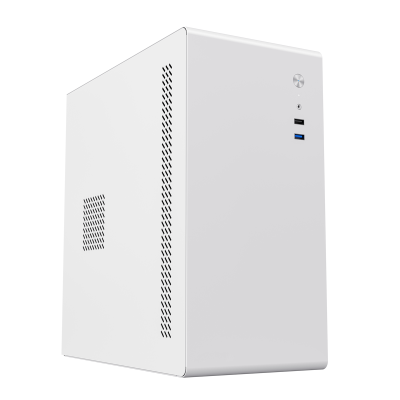 Корпус с блоком питания 450Вт./ Case Foxline FL-719W-FZ450R-U31, mATX case, white, w/ PSU 450W 12cm, w/ 1xUSB2.0, w/ 1xUSB3.0, w/ 1xCombo Audio, w/ pwr cord, w/ o FAN