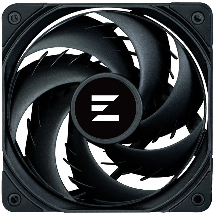 ZALMAN ZM-AF120 BLACK, 120x120x25mm, 4-PIN PWM, 600-2000 RPM, 29,7 DBA MAX, HYDRO BEARING