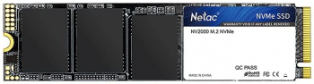 Netac SSD NV2000 512GB PCIe 3 x4 M.2 2280 NVMe 3D NAND, R/ W up to 2500/ 1950MB/ s, TBW 300TB, 5y wty (NT01NV2000-512-E4X)