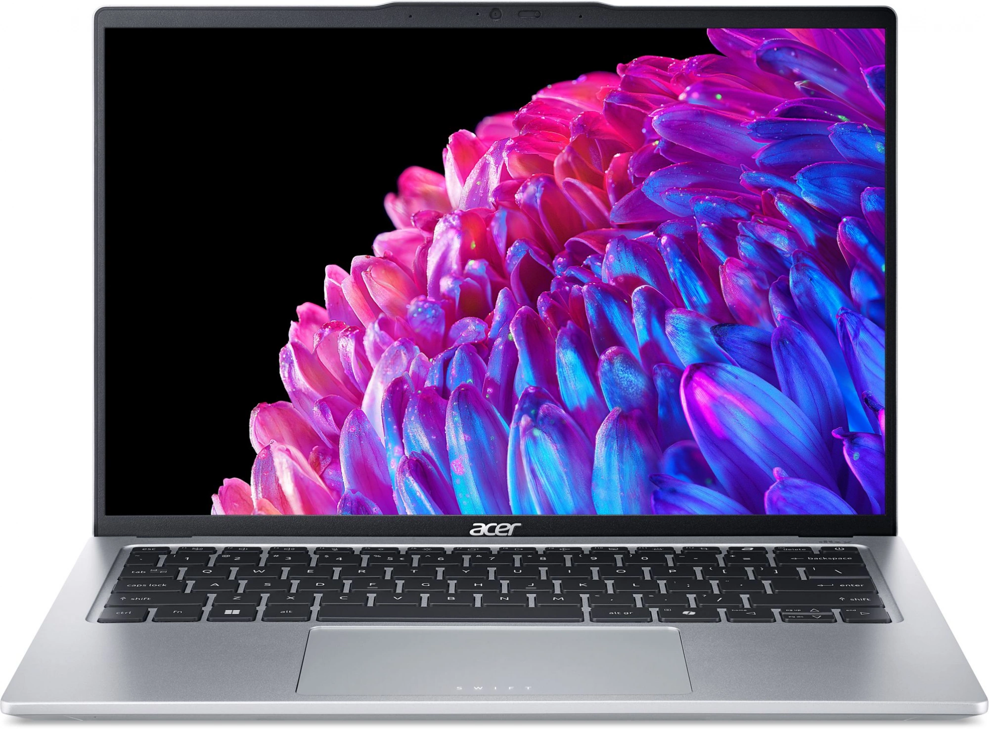 Ноутбук Acer Swift Go 14 SFG14-73-70EH Core Ultra 7 155H 16Gb SSD1Tb Intel Arc 14" OLED 2.8K (2880x1800) Windows 11 Home silver WiFi BT Cam (NX.KSGCD.002)