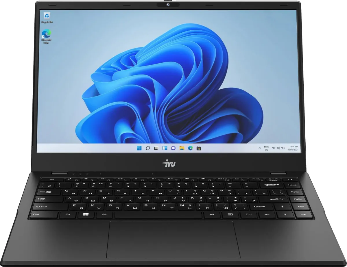 Ноутбук IRU Planio 14ING N100 8Gb 512Gb SSD 14" IPS FHD (1920x1080) Win11Pro black 6000mAh (2059101)