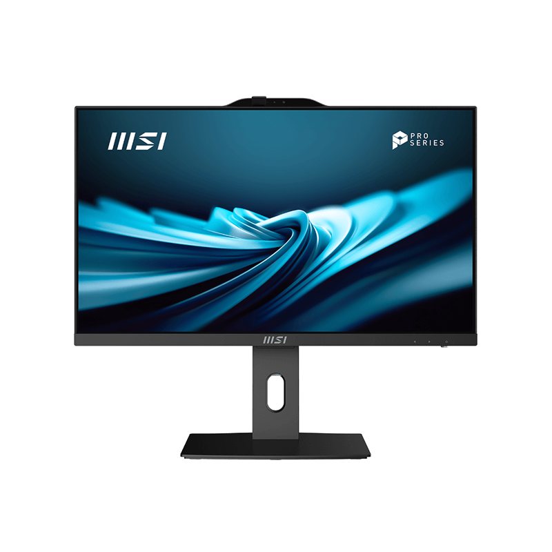 Моноблок/ MSI PRO AP242P 14M 23.8"(1920x1080 (матовый) IPS)/Intel Core i5 14400(2.5Ghz)/8192Mb/256SSDGb/noDVD/Int:Intel UHD Graphics 730/Cam/BT/WiFi/war 1y/4.63kg/Black/noOS + Wireless KB+M (9S6-AE0621-824)