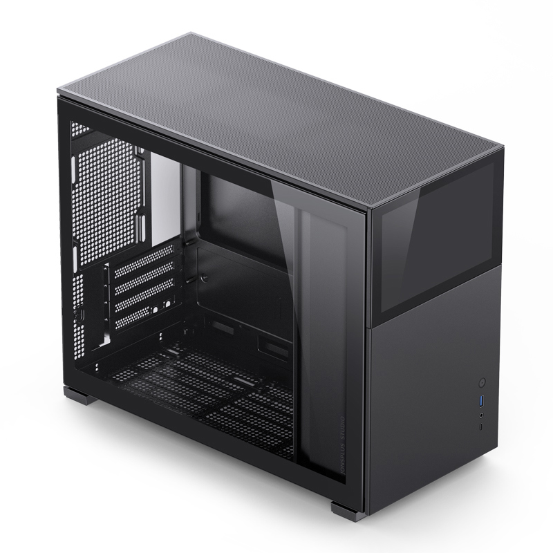 Корпус без блока питания/ Jonsbo D31 STD Black, SFF, no fans, mATX, mITX, mDTX, 1xUSB3.2 Gen 2 Type-C, 1xUSB3.0, 1xAudio & Mic (D31 STD SCREEN BLACK)