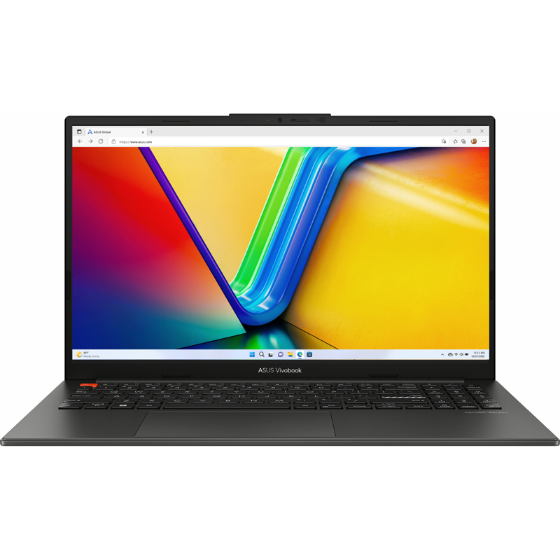 Ноутбук/ ASUS K5504VA-MA344W 15.6"(2880x1620 OLED)/ Intel Core i5 13500H(2.6Ghz)/ 16384Mb/ 512PCISSDGb/ noDVD/ Int:Intel Iris Xe Graphics/ Cam/ BT/ WiFi/ 75WHr/ war 1y/ 1.6kg/ Midnight Black/ Win11Home + EVO; +мыш (90NB0ZK5-M00L20)