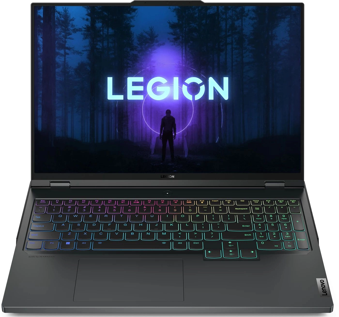 Ноутбук Lenovo Legion Pro 5 16ARX8 Ryzen 7 7745HX 16Gb SSD1Tb RTX 4060 8Gb 16" IPS WQXGA (2560x1600) noOS dk.grey WiFi BT (82WM00FYRK)