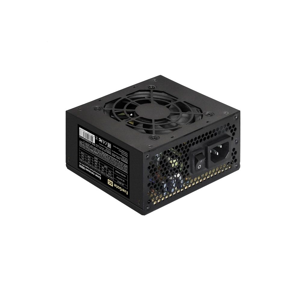 Блок питания 800W ExeGate M800 (SFX, APFC, КПД 87% (80 PLUS Silver), 8cm fan, 24pin, (4+4)pin, 2xPCI-E, 3xSATA, 2xIDE, black) (EX292239RUS)