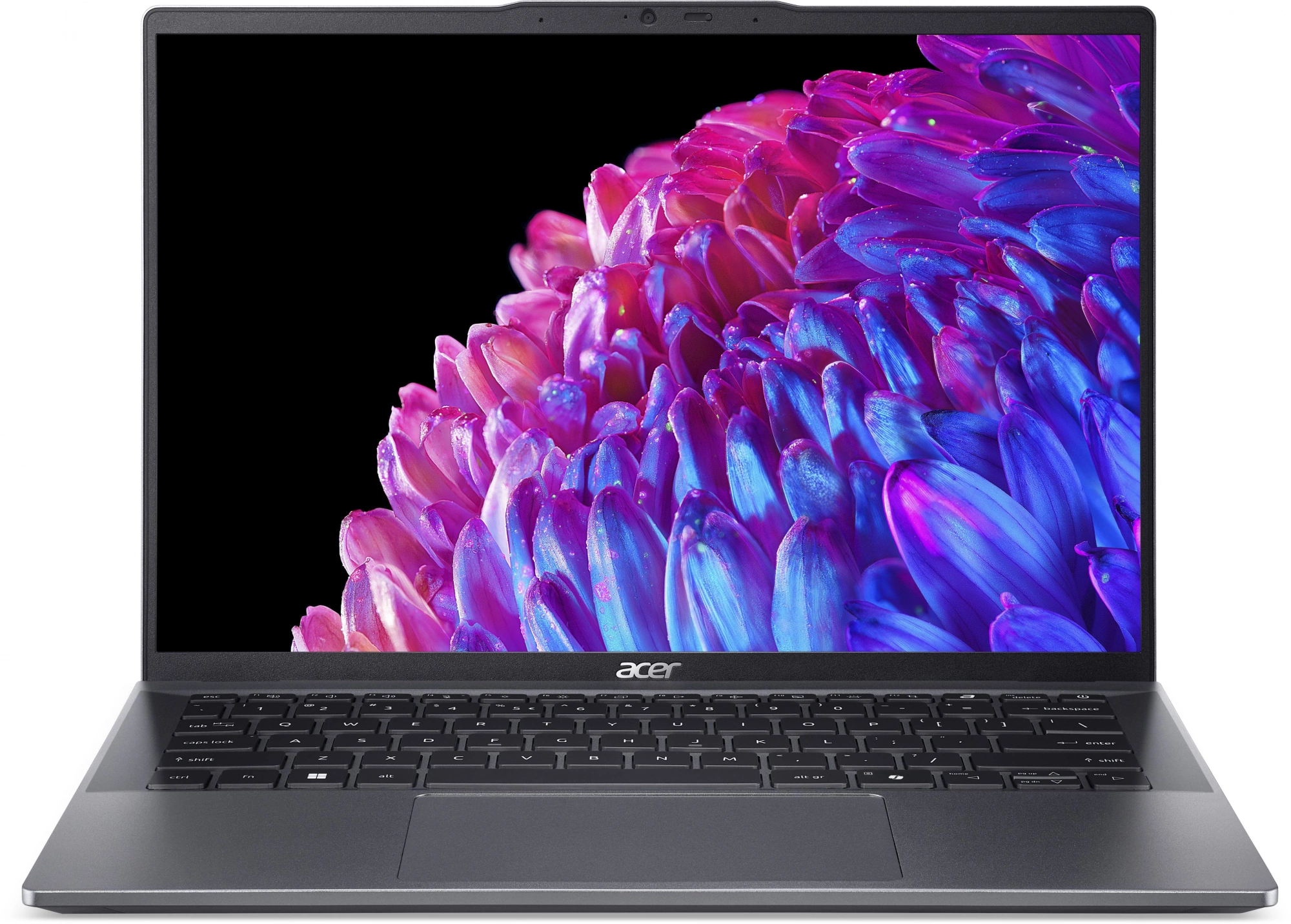 Ноутбук Acer Swift Go 14 SFG14-63-R57X Ryzen 7 8845HS 16Gb SSD1Tb 14" OLED 2.8K (2880x1800) Win11 metall WiFi BT (NX.KTSCD.003)