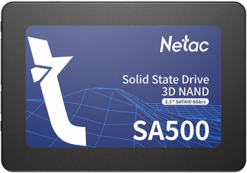 Netac SSD SA500 960GB 2.5 SATAIII 3D NAND, R/ W up to 530/ 475MB/ s, TBW 480TB, 3y wty (NT01SA500-960-S3X)