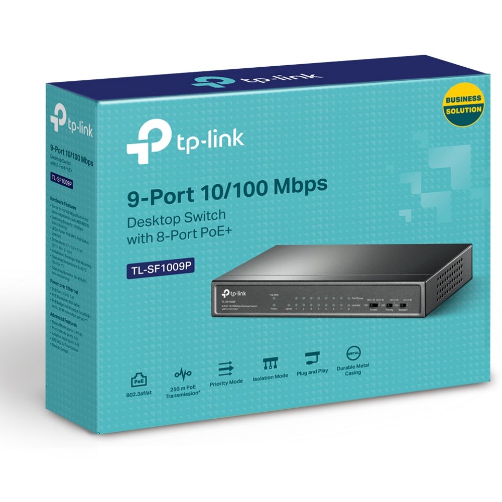 Картинка Коммутатор TP-Link TL-SF1009P (TL-SF1009P) 