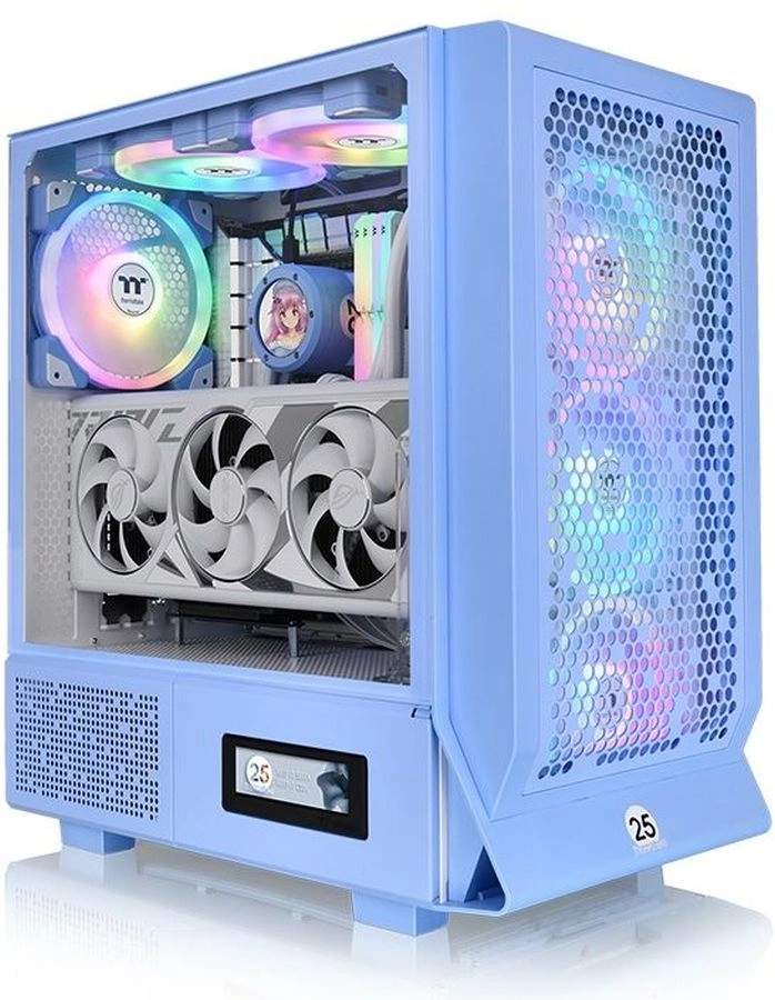 Корпус Thermaltake Ceres 330 TG ARGB Hydrangea синий без БП ATX 3x140mm 2xUSB3.0 audio bott PSU (CA-1Y2-00MFWN-00)