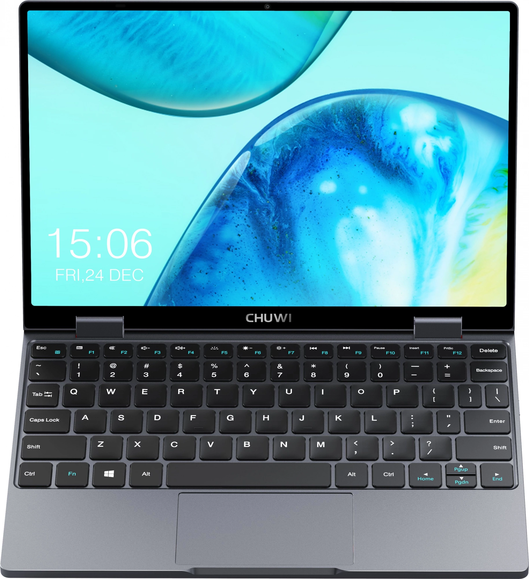 Ноутбук Chuwi MiniBook X N-series N100 12Gb SSD512Gb Intel UHD Graphics 10.51" IPS Touch WQXGA (1920x1200) Windows 11 Home grey WiFi BT Cam 3800mAh (1746362)