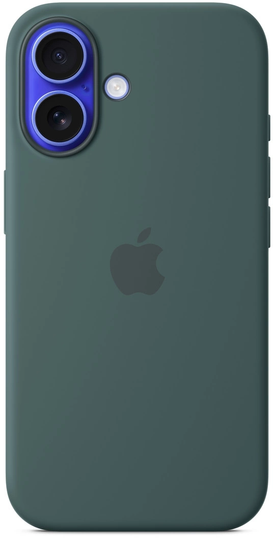 Чехол (клип-кейс) Apple для Apple iPhone 16 Silicone Case with MagSafe зеленый Lake Green (MYY83ZM/ A) (MYY83ZM/A)