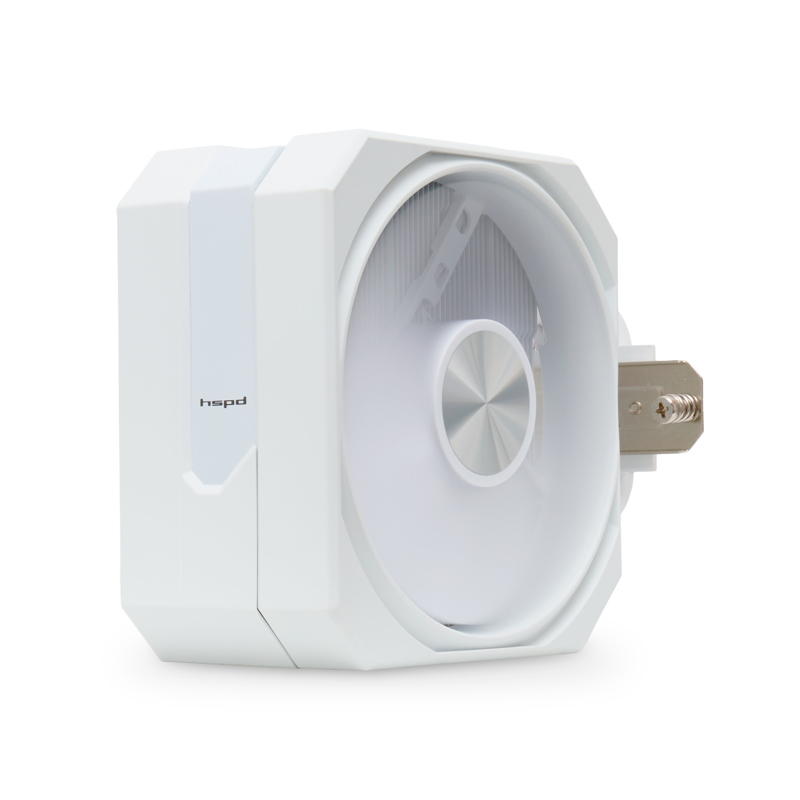 Кулер для процессора/ HSPD A116 WHITE (250W, 4-pin PWM, 155mm, Al/Cu, 6x6mm, 1x120mm, 68CFM, 25dBA, 1650RPM, S: 1851/1700/1200/20XX/115X/13XX, AM5/AM4/AM3/AM2/AM3+/AM2+/FM2/FM1, white) (A116-WH)