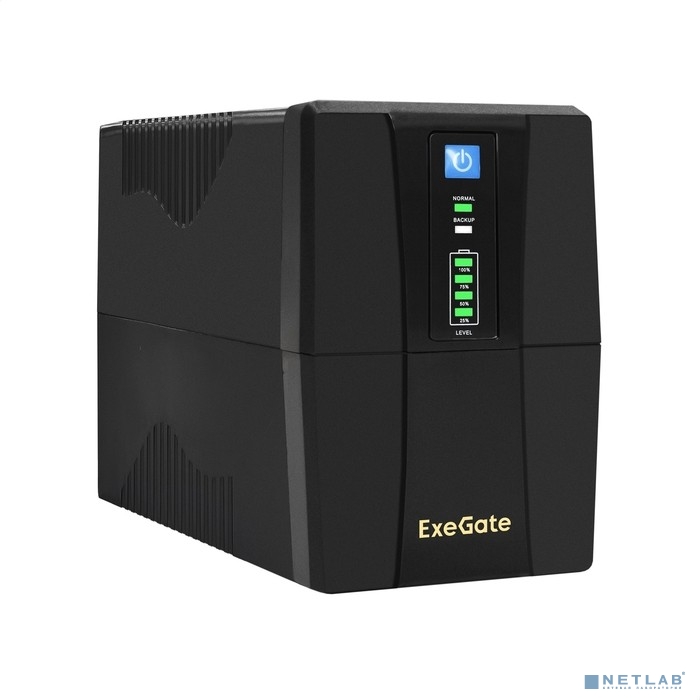 Exegate EX292786RUS ИБП ExeGate Power Back BNB-1000.LED.AVR.2SH.RJ.USB