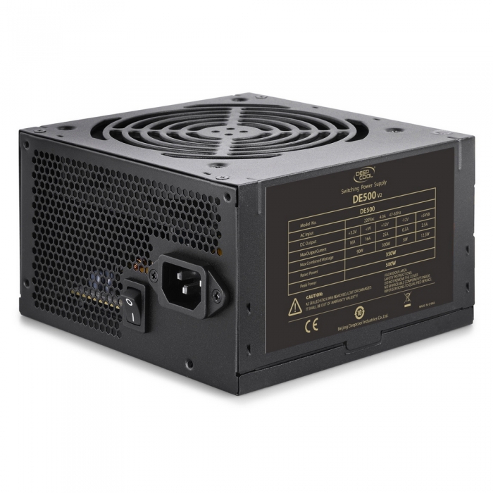 Блок питания Deepcool ATX 350W DE500 V2 (20+4pin) APFC 120mm fan 4xSATA RTL (DP-DE500US-PH)