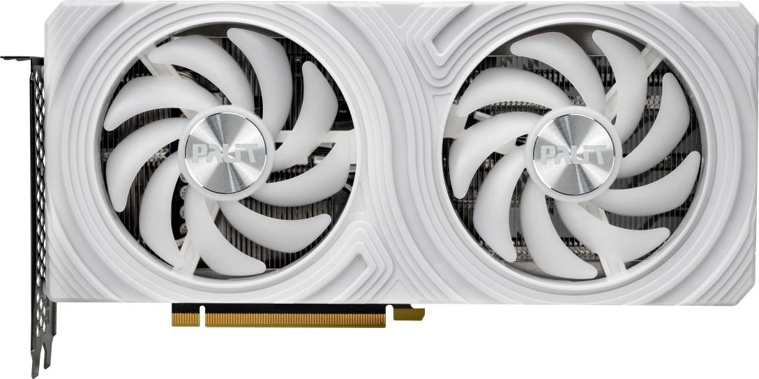 Видеокарта Palit PCI-E 4.0 RTX4060TI DUAL WHITE NVIDIA GeForce RTX 4060TI 8Gb 128bit GDDR6 2310/ 18000 HDMIx1 DPx3 HDCP Ret (NE6406T019P1-1048L)