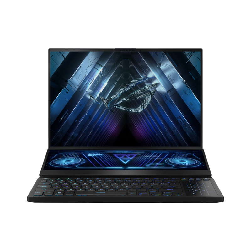 Ноутбук/ ASUS ROG Zephyrus Duo 16 GX650PY-NM083W 16"(2560x1600 miniLED (матовый, 240Hz, 3ms) )/ AMD Ryzen 9 7945HX(2.5Ghz)/ 32768Mb/ 2TbPCISSDGb/ noDVD/ Ext:nVidia GeForce RTX4090(16384Mb)/ Cam/ BT/ WiFi/ 90WH (90NR0BI1-M004V0)