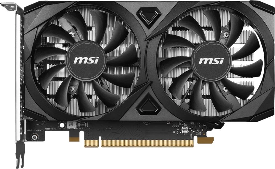 Видеокарта MSI PCI-E 4.0 RTX 3050 VENTUS 2X E 6G NVIDIA GeForce RTX 3050 6Gb 96bit GDDR6 1470/ 14000 HDMIx2 DPx1 HDCP Ret