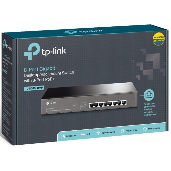 Картинка Коммутатор TP-Link TL-SG1008MP (TL-SG1008MP) 