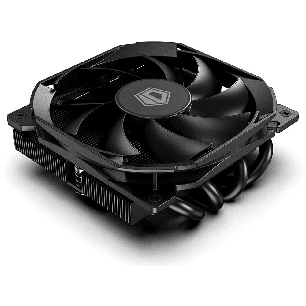 ID-COOLING IS-37-XT BLACK LGA1700/ 1200/ 115X/ AM5/ AM4 низкопрофильный высота 37mm (24шт/ кор, TDP 95W, PWM, 3 тепл.трубки прямого контакта, FAN 92mm, черный) BOX