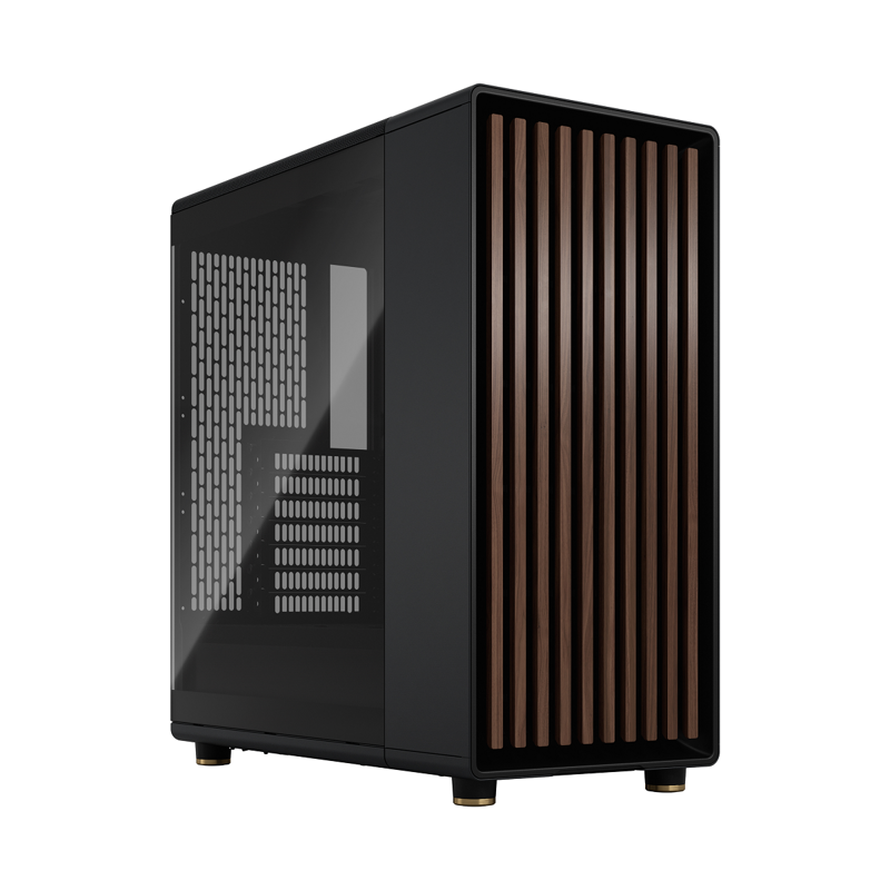 Корпус без блока питания/ Fractal Design North Charcoal Black TG Dark (FD-C-NOR1C-02)