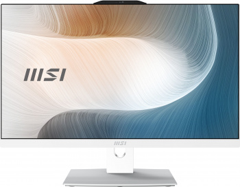 Моноблок MSI Modern AM242TP 12M-214XRU 23.8" Full HD Touch i5 1240P (1.7) 16Gb SSD512Gb Iris Xe noOS GbitEth WiFi BT 120W клавиатура мышь Cam белый 1920x1080 (9S6-AE0712-214)