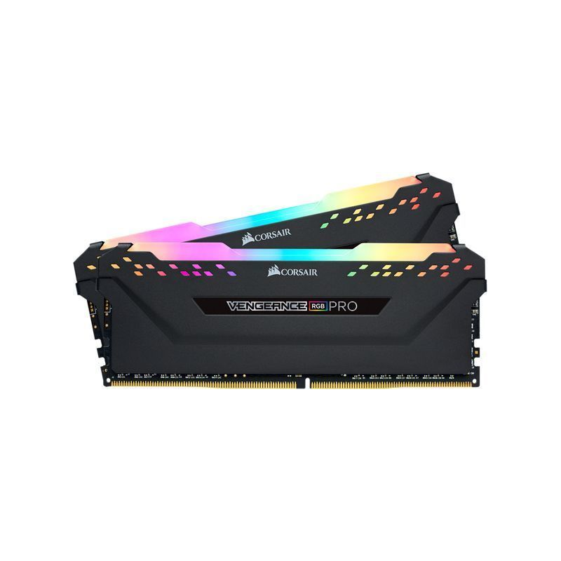 Память оперативная/ Corsair DDR4, 3600MHz 16GB 2x8GB DIMM, Unbuffered, 18-22-22-42, XMP 2.0, VENGEANCE RGB PRO Heatspreader, RGB LED, 1.35V (CMW16GX4M2D3600C18)