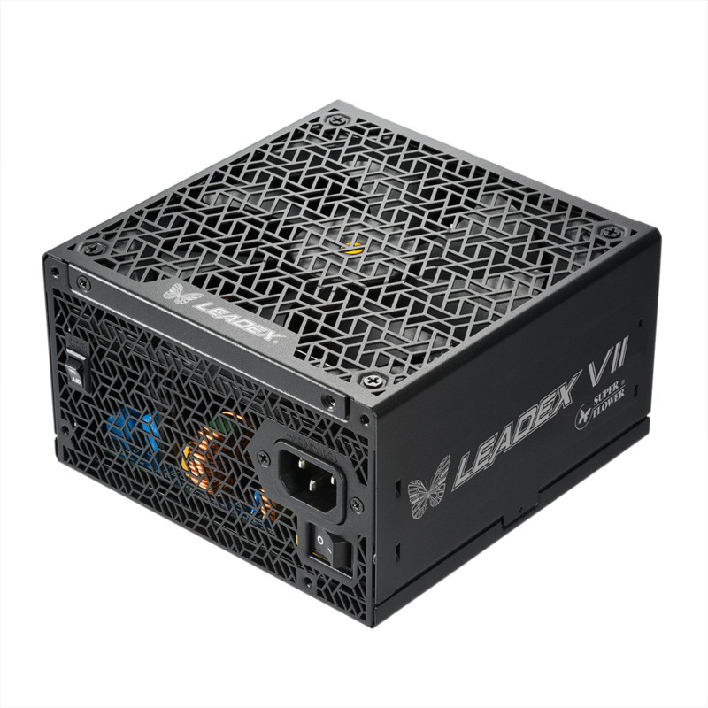 Блок питания 850 Ватт/ Super Flower Power Supply Leadex VII, 850W, ATX 3.0, 140mm, 12xSATA, 3xPCI-E(6+2), 1x12VHPWR, APFC, 80+ Platinum , Full Modular (SF-850F14XP)