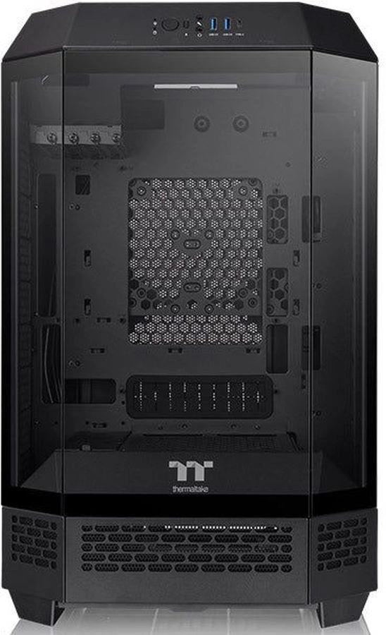 Корпус Thermaltake The Tower 300 черный без БП mATX 11x120mm 5x140mm 2xUSB3.0 2xUSB3.1 audio bott PSU (CA-1Y4-00S1WN-00)