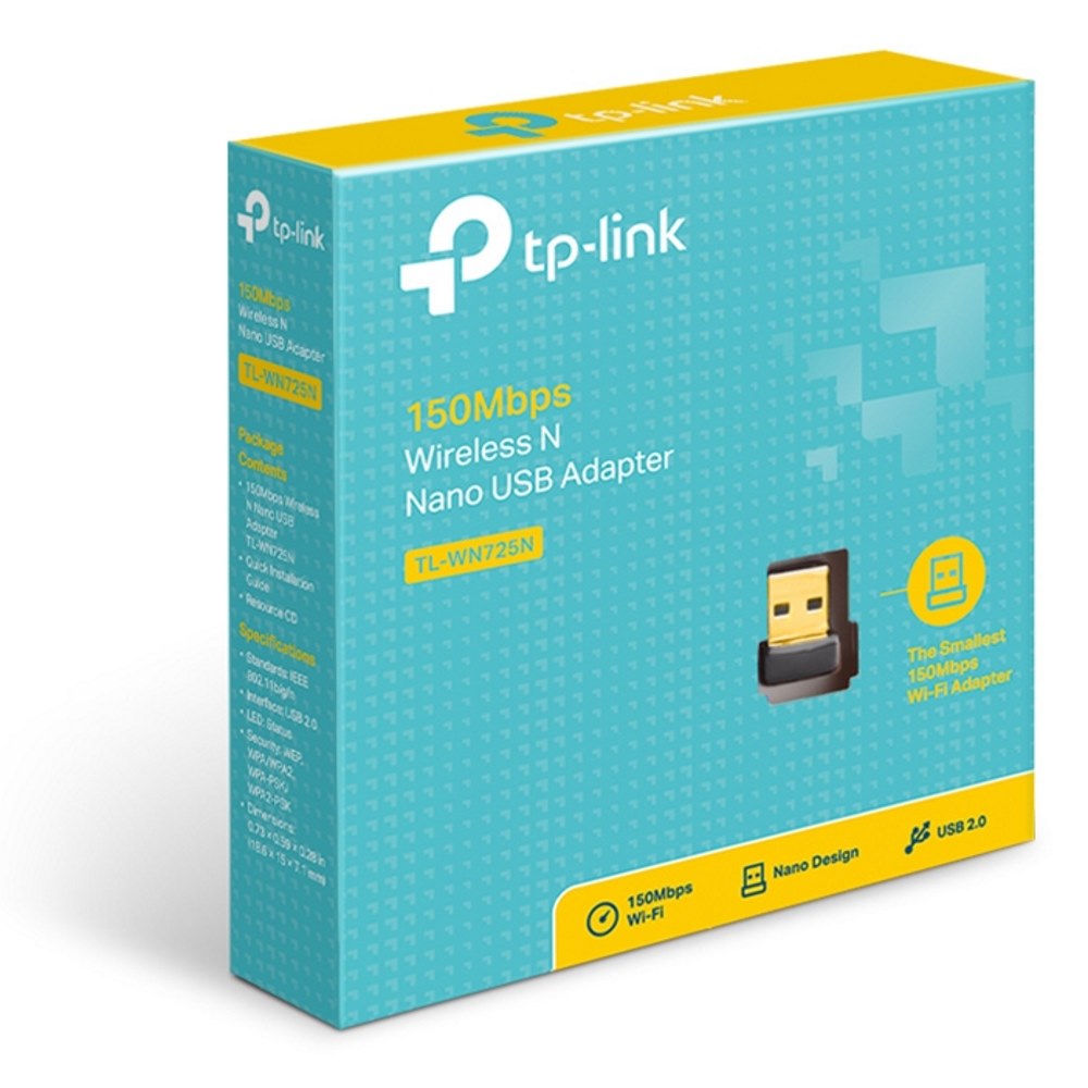 Картинка Wi-Fi адаптер TP-Link TL-WN725N (TL-WN725N) 