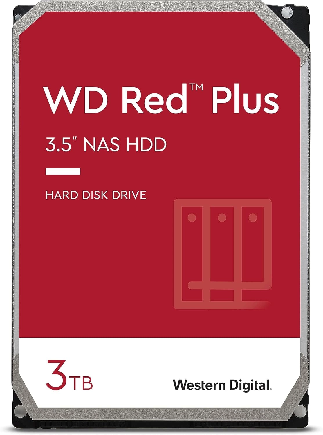 Жесткий диск WD SATA-III 3TB WD30EFPX NAS Red Plus (5400rpm) 256Mb 3.5"