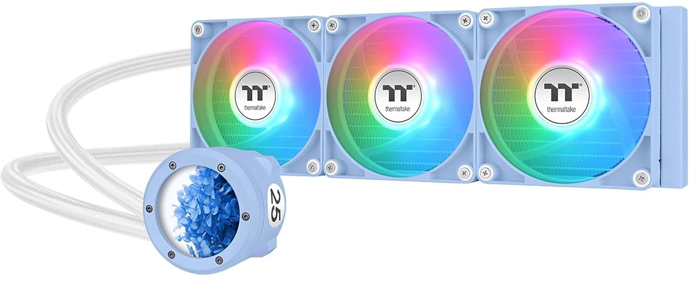 Система водяного охлаждения Thermaltake TH360 V2 Ultra ARGB Soc-AM5/ AM4/ 1151/ 1200/ 1700 голубой 4-pin 25.8dB Al+Cu LCD Ret (CL-W420-PL12BU-A)