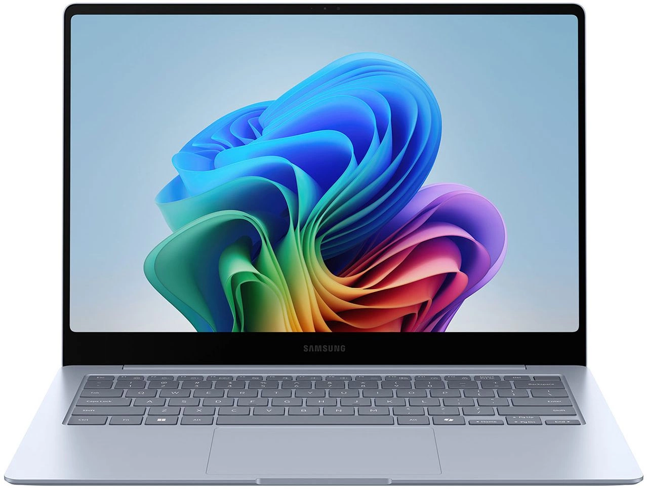 Ноутбук Samsung Galaxy Book 4 Edge NP940 Snapdragon X Elite X1E-80-100 16Gb SSD512Gb Qualcomm Adreno 14" AMOLED Touch 3K (3200x1800) Windows 11 Home l.blue WiFi BT Cam (NP940XMA-KB1US)