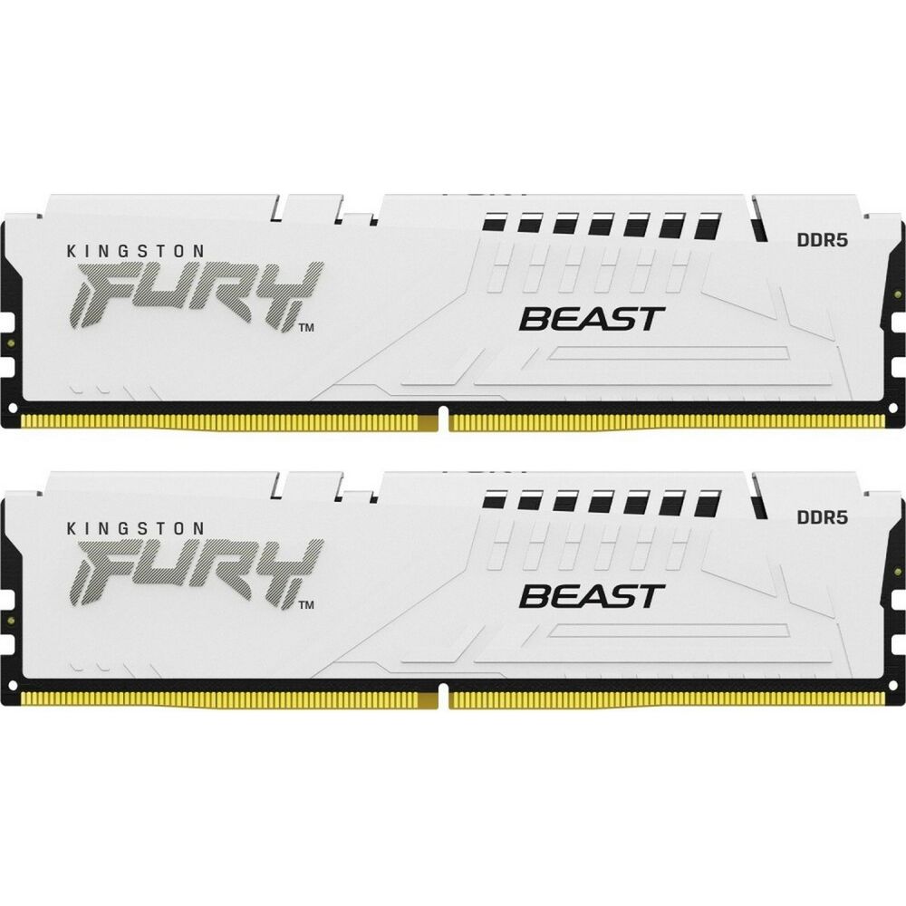 Память оперативная/ Kingston 32GB 6000MT/s DDR5 CL36 DIMM (Kit of 2) FURY Beast White EXPO (KF560C36BWE2K2-32)