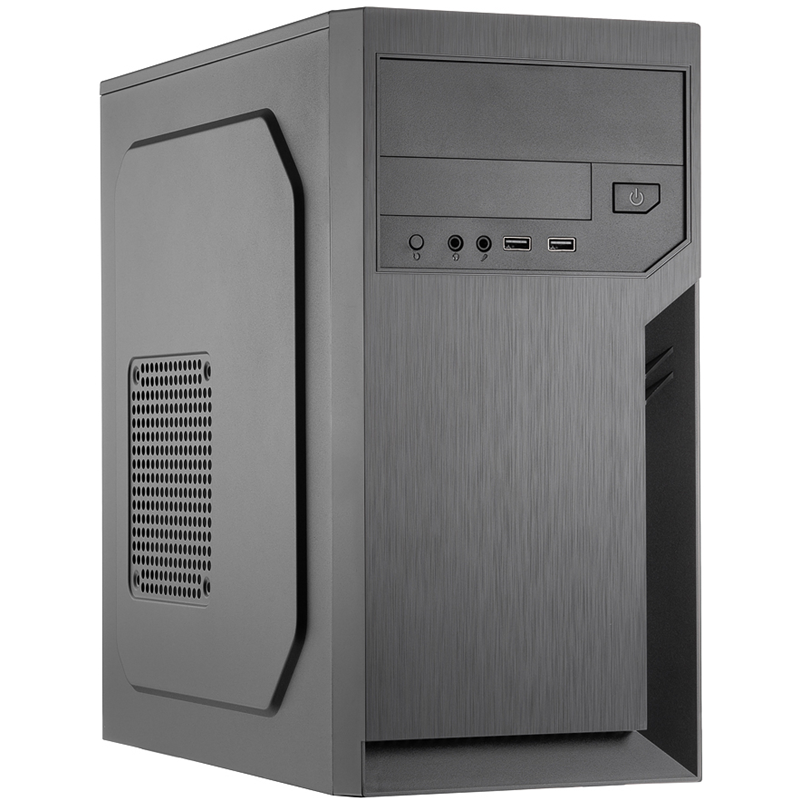 Корпус с блоком питания 500Вт./ Case Foxline FL-702, mATX, 1x5.25EXT, 1x3.5EXT, 2x3.5INT, 2xUSB2.0, HDA, w/ o FAN, w/ 500W ATX PSU, w/ 1.2m EU pwr cord (FL-702-FZ500R)