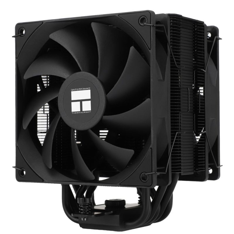 Кулер для процессора Thermalright Burst Assasin 120 EVO Dark, высота 154 мм, 1550 об/ мин, 26 дБА, PWM, ARGB подсветка (BA120-EVO-DARK)