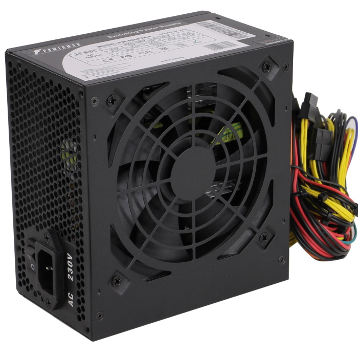 Блок питания Powerman PM-500ATX-F, 500W, ATX 12V v2.2, 24+8 pin, 24+4 pin, 20+4 pin, 2xMolex, FDD, 5xSATA, 12cm (6136308)