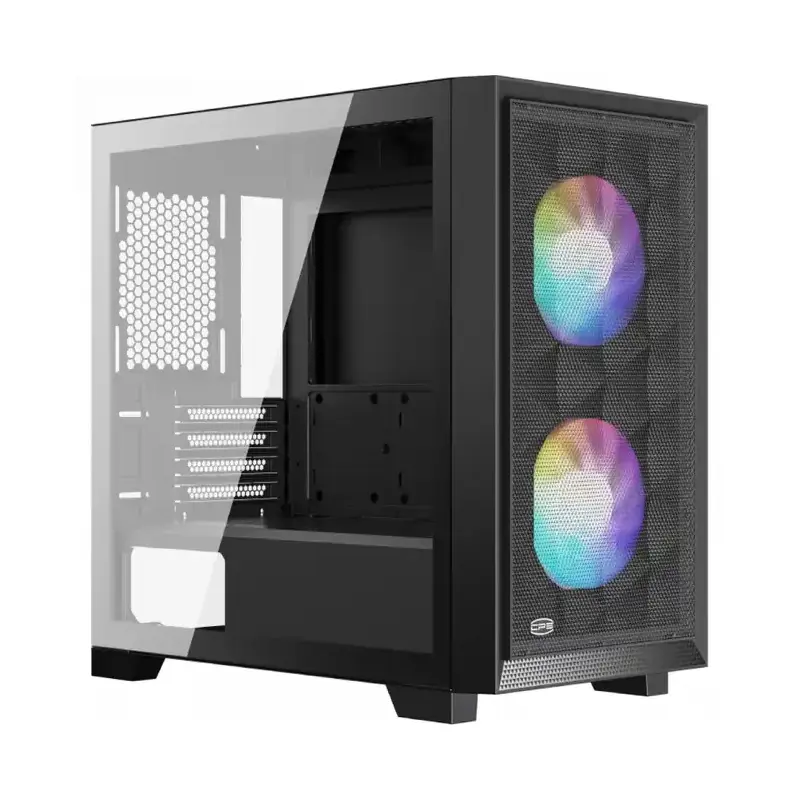 Корпус без блока питания/ PCCOOLER CASE (C3D310 BK ARGB)