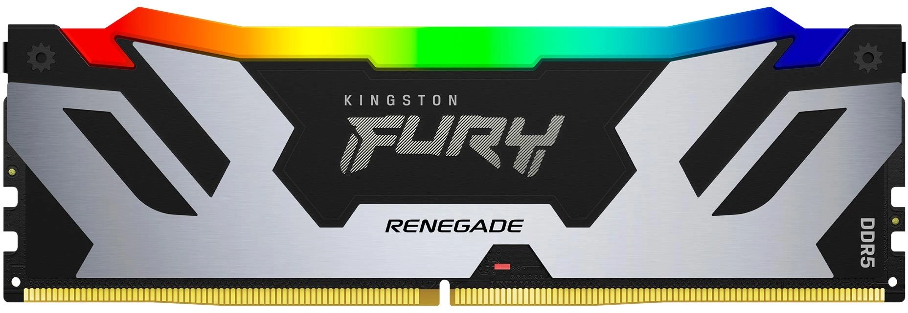 Память DDR5 24GB 7200MHz Kingston KF572C38RSA-24 Fury Renegade Silver/ Black RGB RTL Gaming PC5-57600 CL38 DIMM 288-pin 1.45В single rank с радиатором Ret