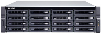 Сетевое хранилище без дисков SMB QNAP TS-1683XU-RP-E2124-16G 16-Bay NAS (16x 2.5"/3.5" SATA HDD/SSD), Intel Xeon E-2124 4-core 3.3 GHz (up to 4.3 GHz), 16 GB DDR4 ECC RAM (2 x 8GB) up to 64 GB ( 4 x 16 GB), 4x GbE LAN, 2 x 10GbE SFP+, rackmount 3U, 2xPSU