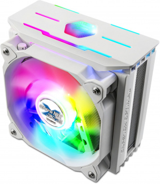 ZALMAN CNPS10X OPTIMA II WHITE RGB, 120mm RGB FAN, 4 HEAT PIPES, 4-PIN PWM, 1500 RPM, 27DBA, HYDRAULIC BEARING, FULL SOCKET SUPPORT